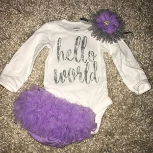 Newborn girl coming home outfit